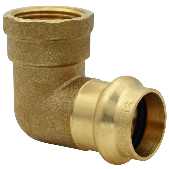 Legend Valves 450-914P 3/4" LegendPress No Lead Forged DZR Brass 90° Elbow