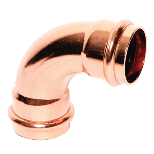 Legend Valves 450-007P 1-1/2" LegendPress Copper 90° Long Turn Elbow