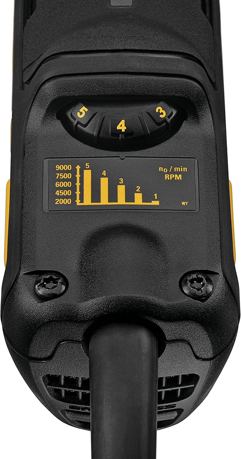 Dewalt DWE46253 5 In. Brushless Surfacing Grinder Kit With Kickback Brake