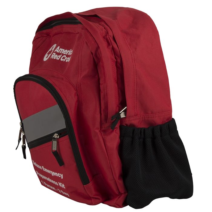 First Aid Only 91052 Emergency Preparedness Backpack Red Cross Deluxe