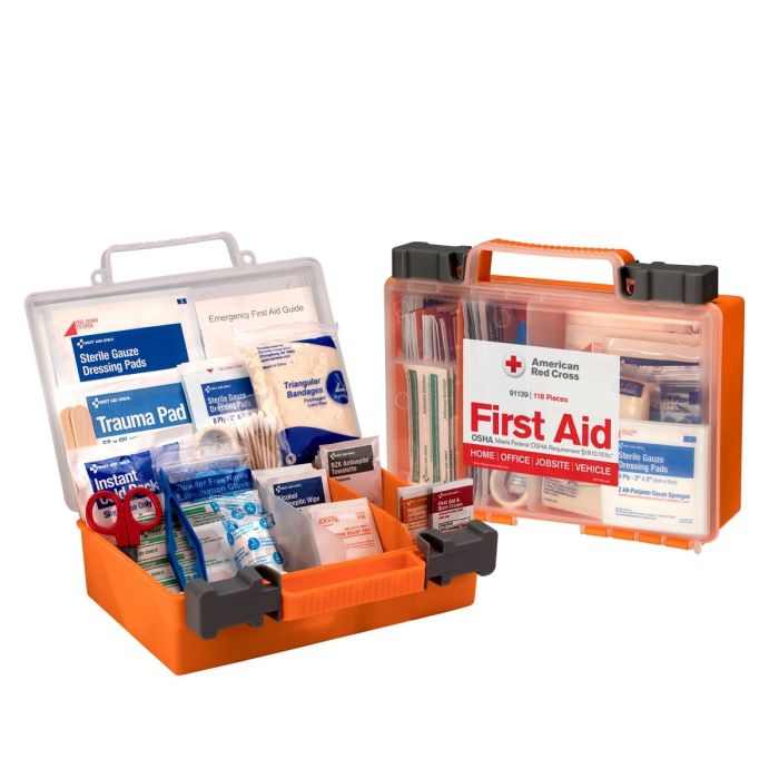 First Aid Only 91139 Clear Front  25-Person Plastic First Aid Kit