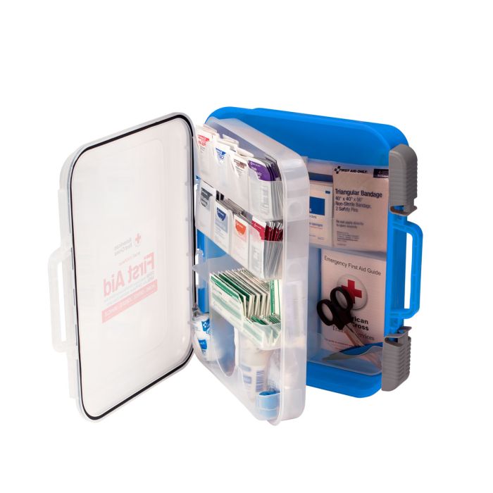 First Aid Only 91140 Clear Front ANSI A+ 50-Person Plastic First Aid Kit