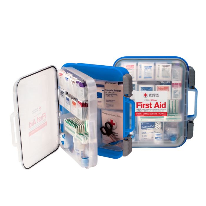 First Aid Only 91140 Clear Front ANSI A+ 50-Person Plastic First Aid Kit