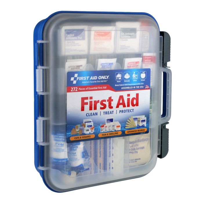 First Aid Only 91300 50 Person Bulk Clear Front, 272 Pieces, Large Plastic Case