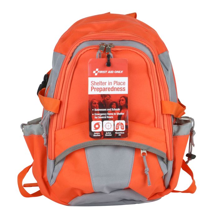 First Aid Only 91308 Shelter in Place Emergency Preparedness Backpack