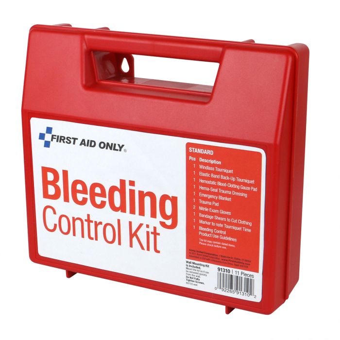 First Aid Only 91310 Bleeding Control Wall Station Single Kit -Standard