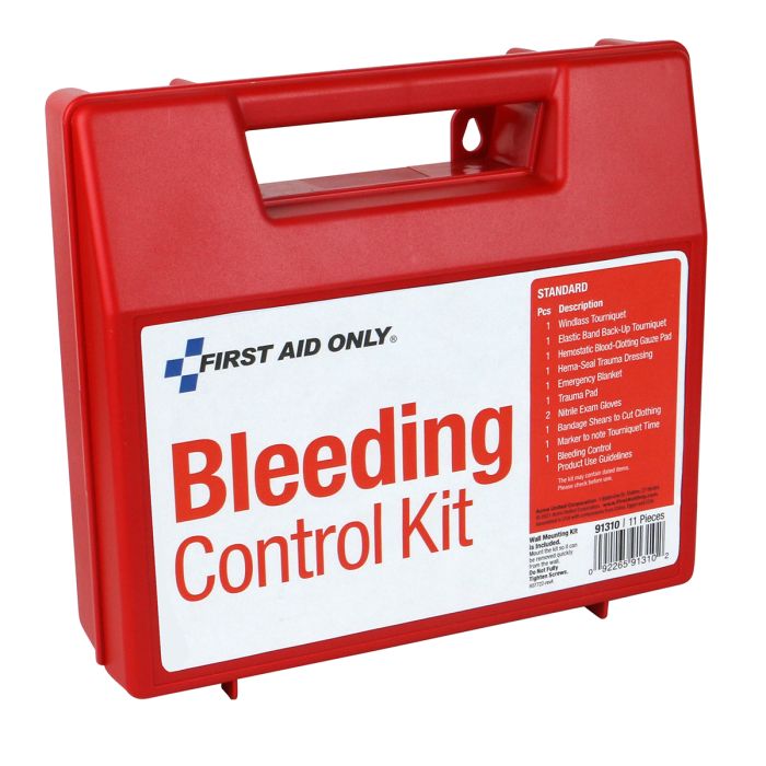 First Aid Only 91310 Bleeding Control Wall Station Single Kit -Standard