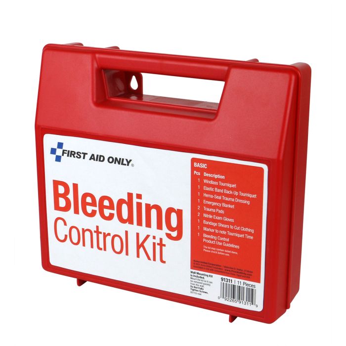 First Aid Only 91311 Bleeding Control Wall Station Single Kit -Basic