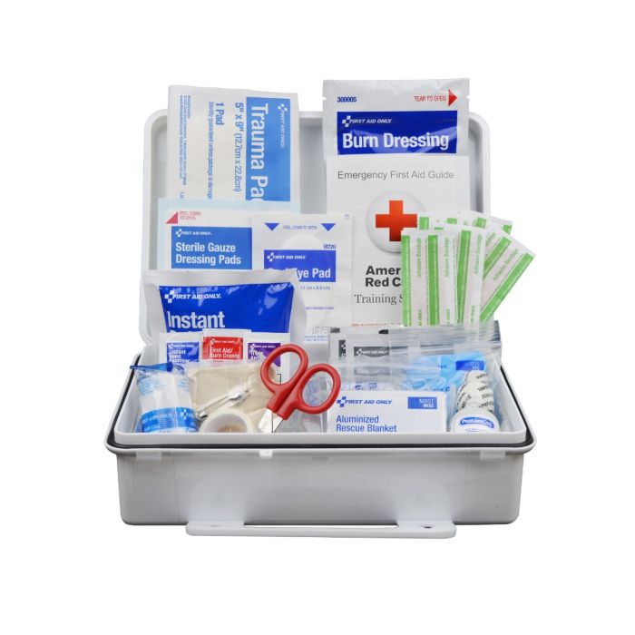 First Aid Only 91324 25 Person ANSI 2021 Class A, Plastic First Aid Kit