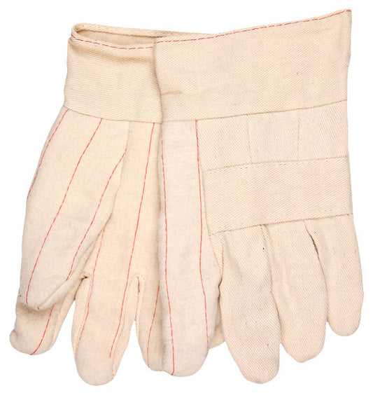 MCR Safety 9132K Hot Mill Work Gloves 32-Ounce Heavyweight Fabric Burlap Lined 2.5-Inch Band Top Knuckle Strap (1 DZ)