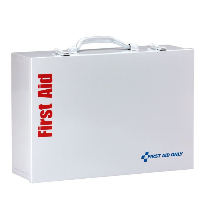 First Aid Only 91337 75 Person ANSI 2021 Class A, 2 Shelf First Aid Cabinet