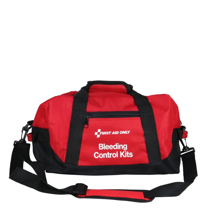 First Aid Only 91346 Bleeding Control Throw Bag, Includes 4 Bleeding Control Kits (91137, Enhanced Pro)