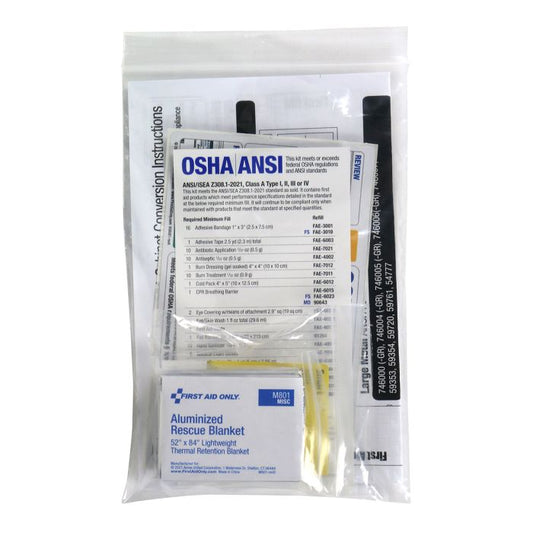 First Aid Only 91365 SC ANSI 2021 Class A Conversion Kit