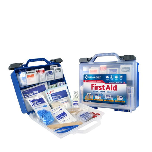 First Aid Only 91413 Clear Cover Intermediate First Aid Kit, 322 pc without Flashlight