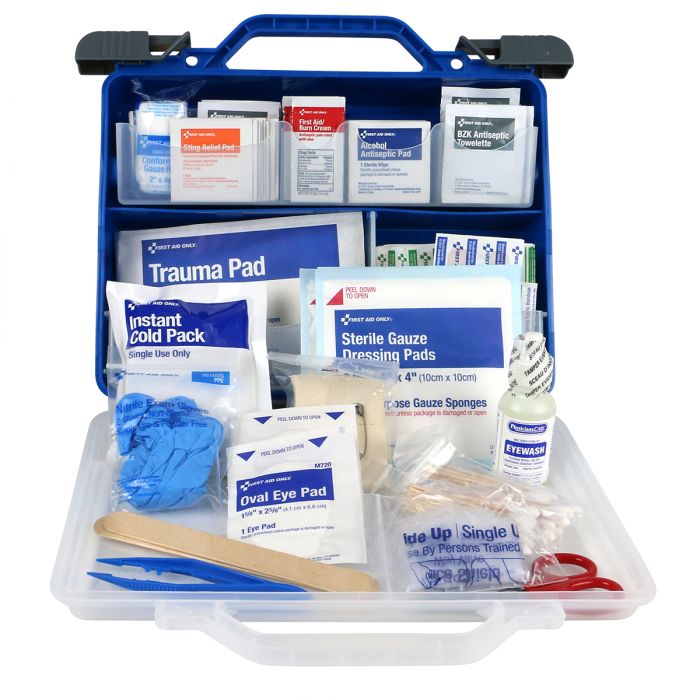 First Aid Only 91414 Clear Cover Intermediate First Aid Kit, 322 pc w/ Flashlight