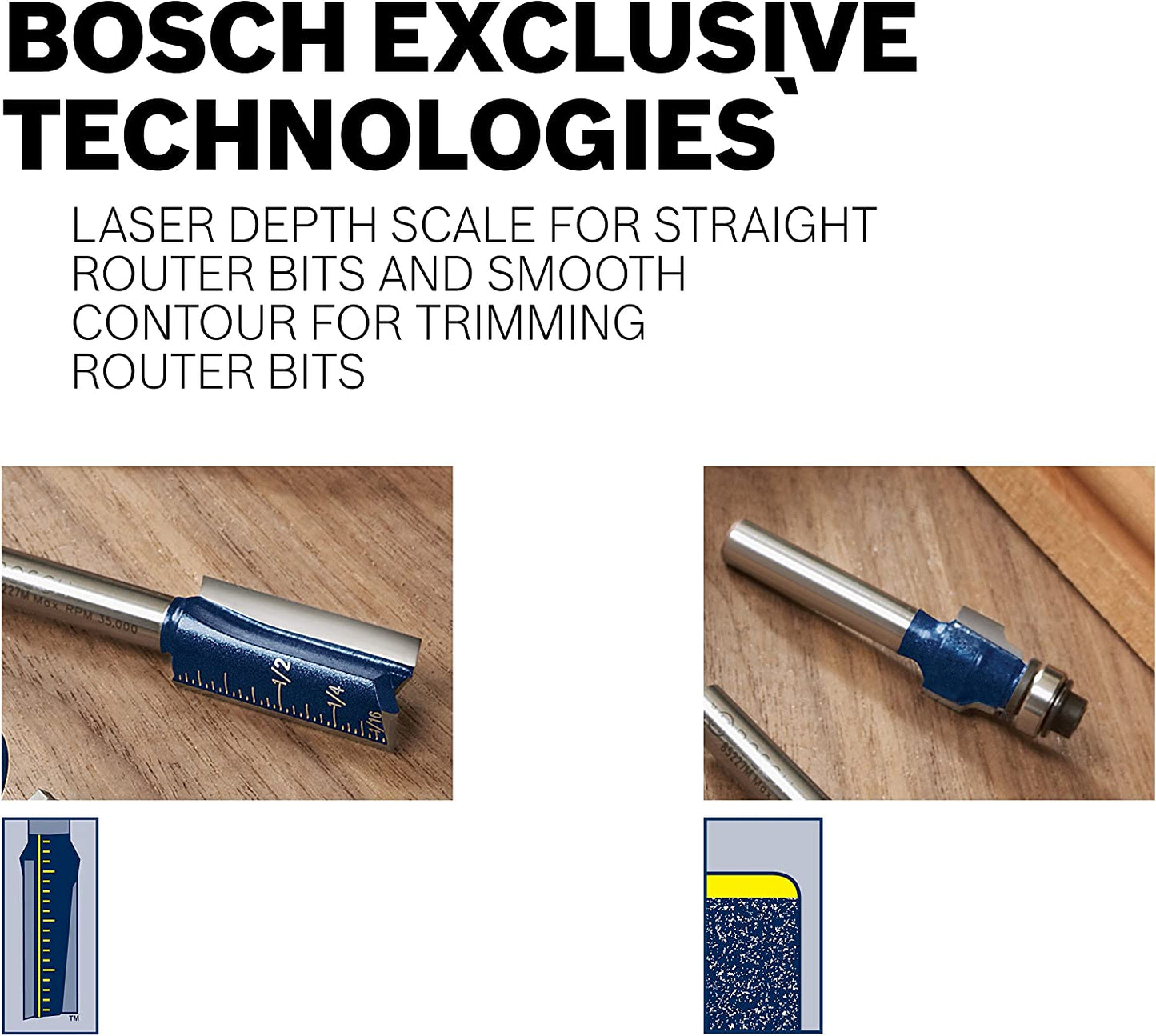 Bosch 85636M 1-1/4 In. X 5/8 In. Carbide Tipped Lock Mortising Bit