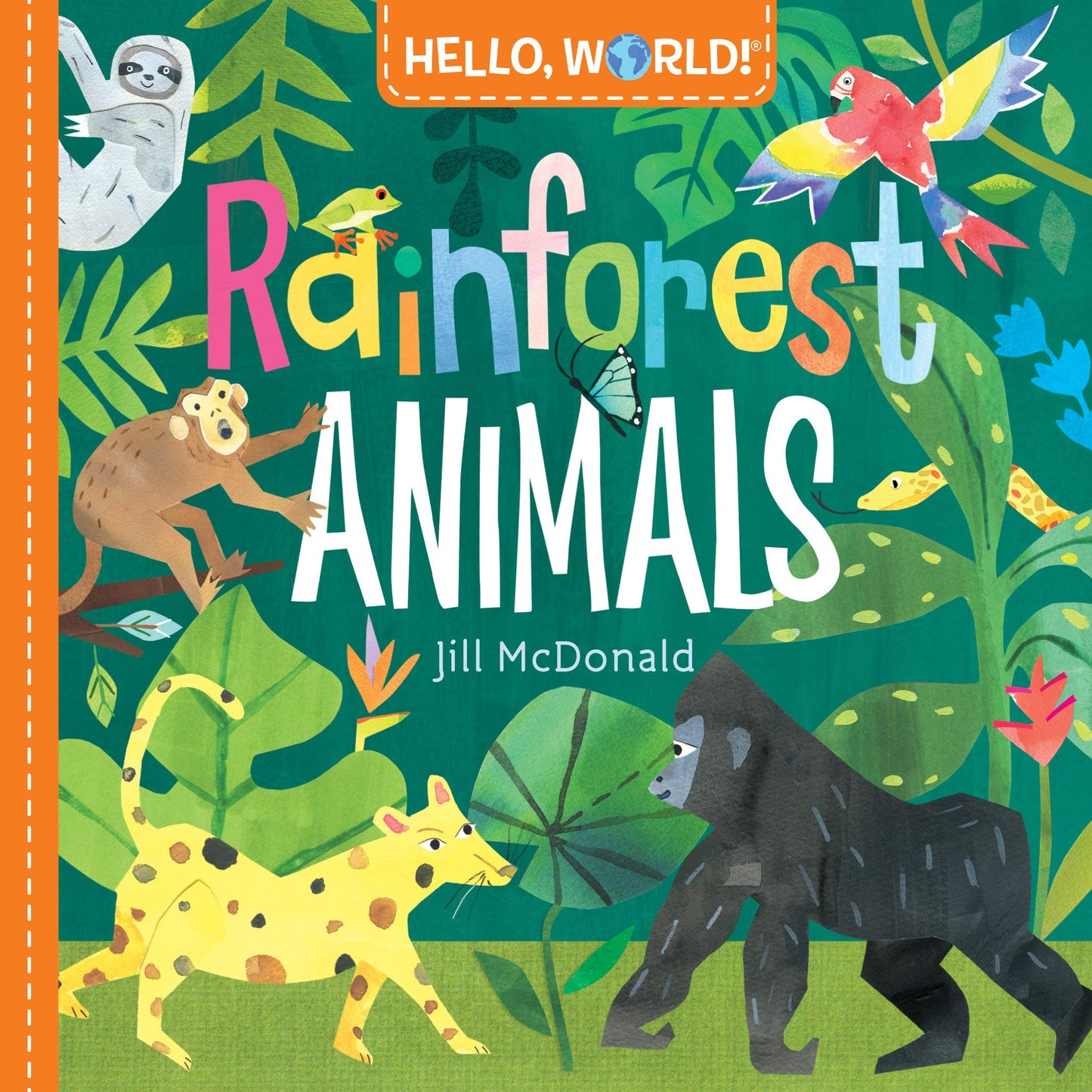 Paradise Clay RAN585 Hello, World! Rainforest Animals - Book