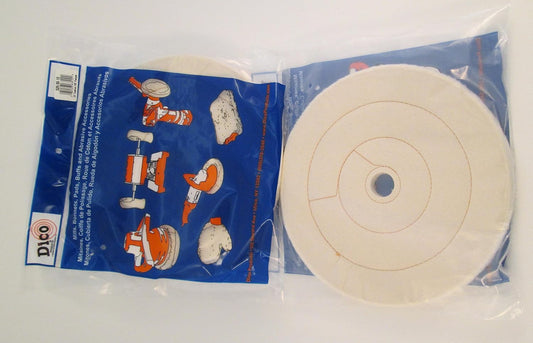 Dico 7000019 1/2" Thick Cushion Sewn Buffing Wheel, 10" Diameter