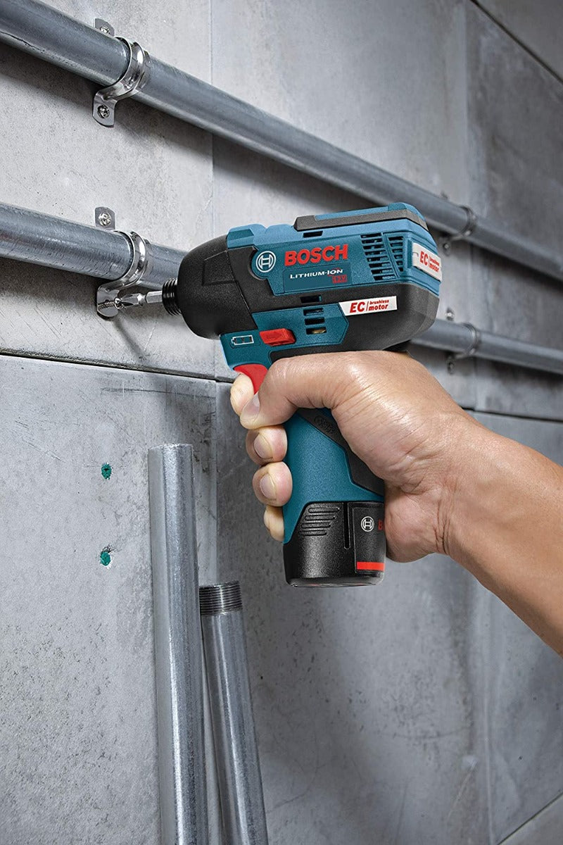 Bosch GXL12V-220B22 12V Max 2-Tool Combo Kit With 3/8 In. Drill/Driver, 1/4 In. Hex Impact Driver And (2) 2.0 Ah Batteries