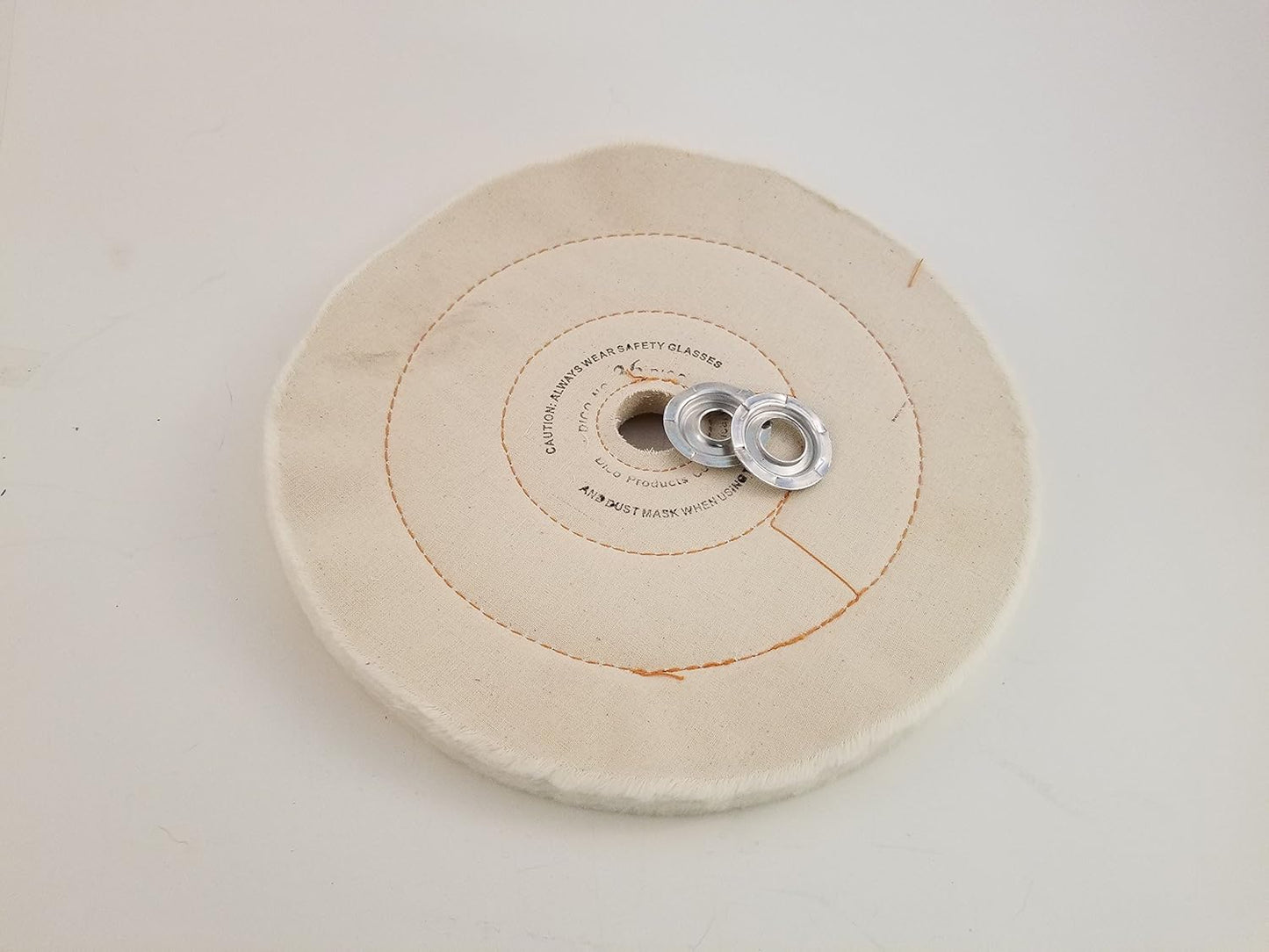 Dico 7000245 Divine Brothers Co 1/2" Thick Cushion Sewn Buffing Wheel, 8" Diameter