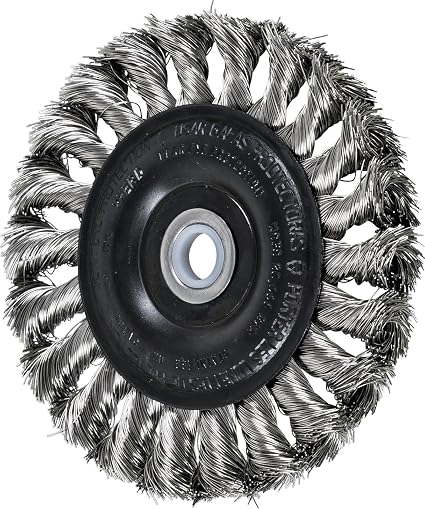 PFERD 81806 4" Standard Twist Knot Wheel .012 Ss Wire