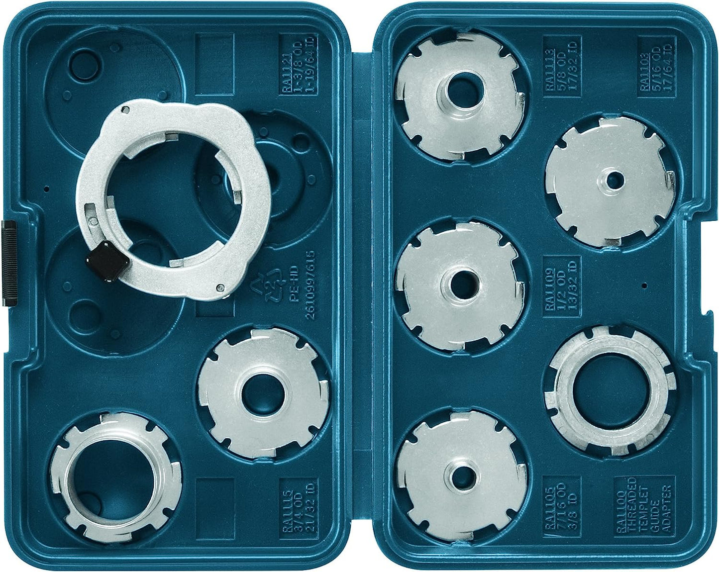 Bosch RA1128 8Pc Router Template Guide Sys Set