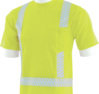 Delta Plus WEL62304HL3X 9206SEG Type R, Class 3 Birdseye Mesh Short Sleeve T-shirt with Segmented Tape, Hi Viz Lime, 3X