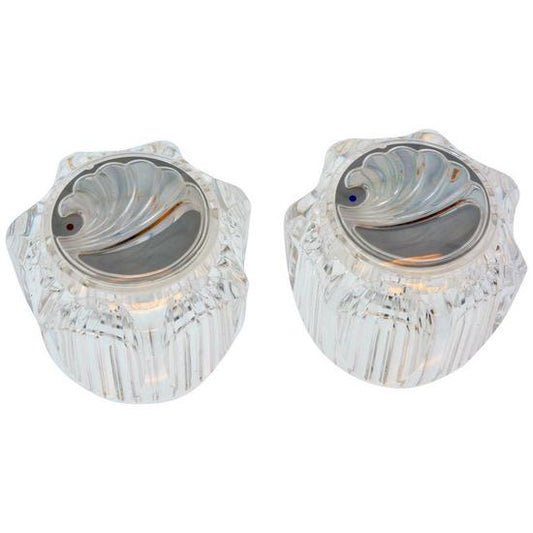 Jones Stephens C25445 Acrylic Knob Replacement Handles fits Delta®/Delex® and Peerless, Pair