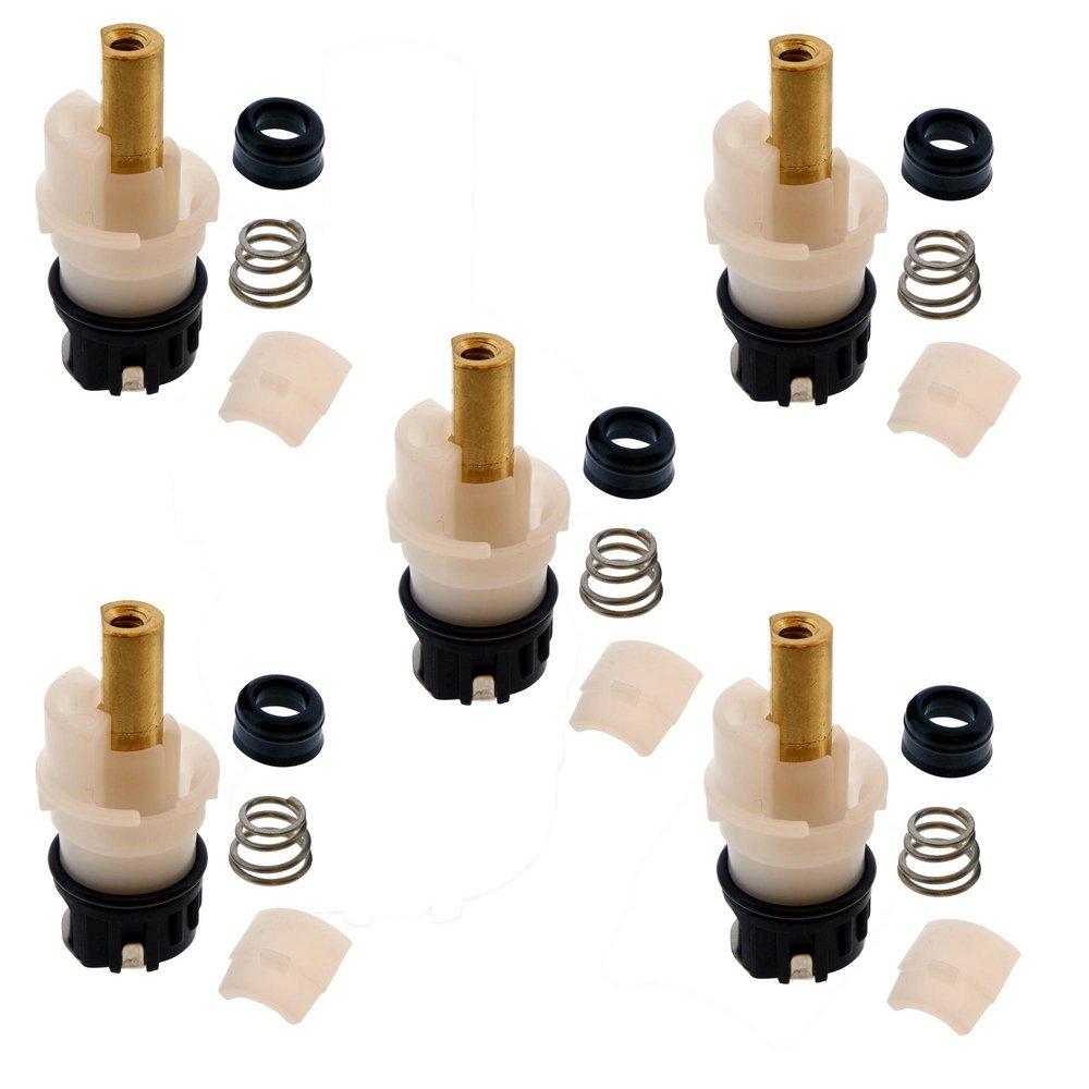 Jones Stephens C25467 Hot or Cold Brass Stem fits Delta®/Delex® and Peerless®, 1-15/16" Overall Length, 5 Pack