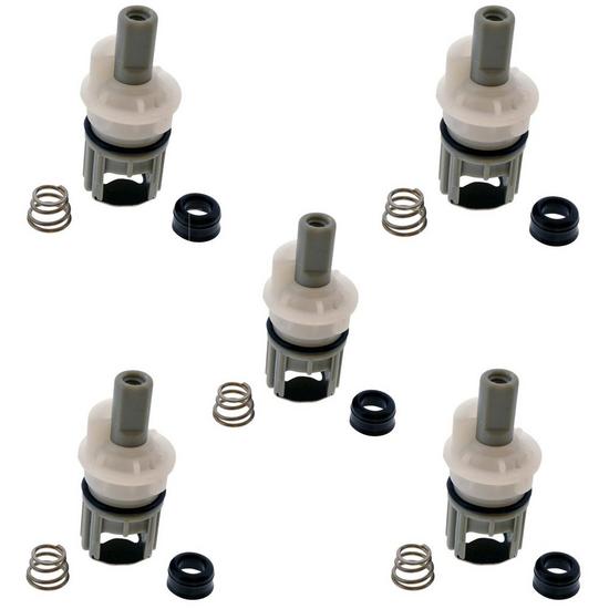 Jones Stephens C25466 Hot or Cold Washerless Stem fits Delta®/Delex® and Peerless®, 1-13/16" Overall Length, 5 Pack