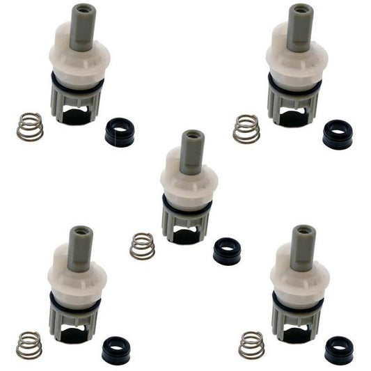Jones Stephens C25466 Hot or Cold Washerless Stem fits Delta®/Delex® and Peerless®, 1-13/16" Overall Length, 5 Pack