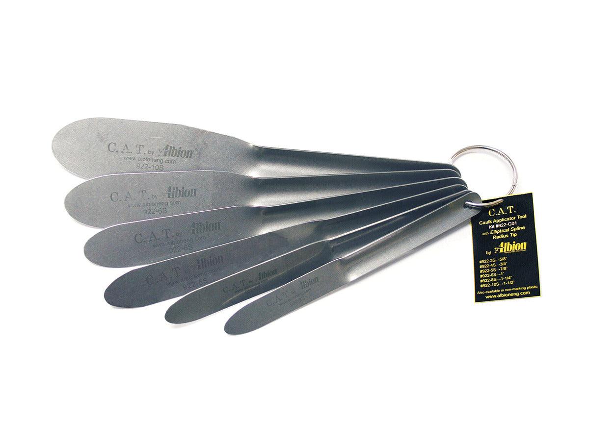 Albion Engineering 922-G01 6-Piece C.A.T. Spatula Set, Stainless Steel