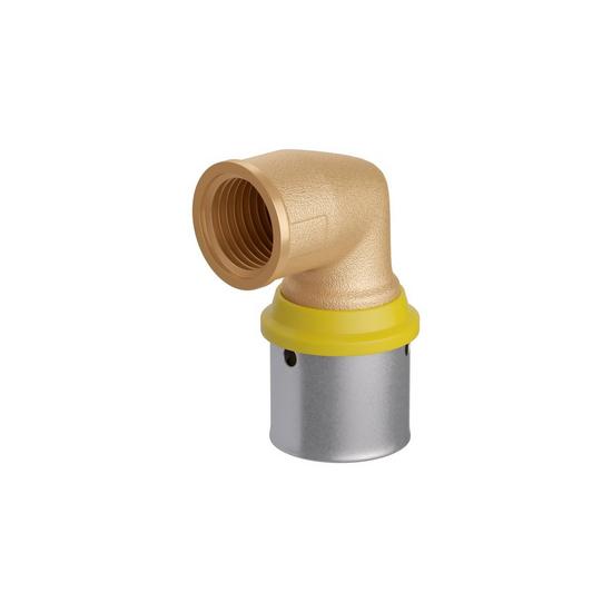 Jones Stephens PFPT926F 26 mm (3/4" eq.) x 3/4" FPT PEXALGAS® 90° Elbow