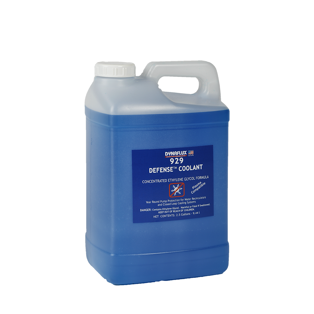 Dynaflux 929-5 929 – Concentrated Defense with Ethylene Glycol, (Case of 2 - 2 1/2 Gallons)