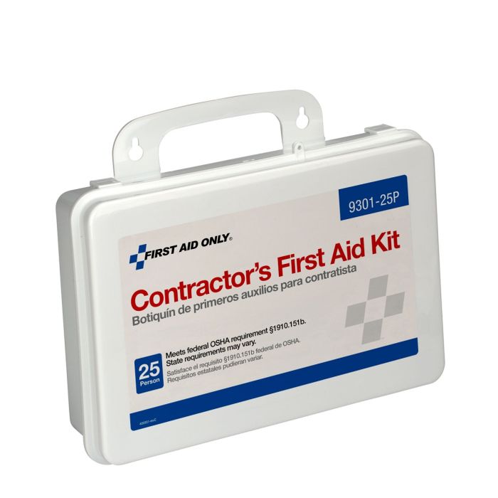 First Aid Only 9301-25P 25 Person Contractor First Aid Kit, Plastic Case