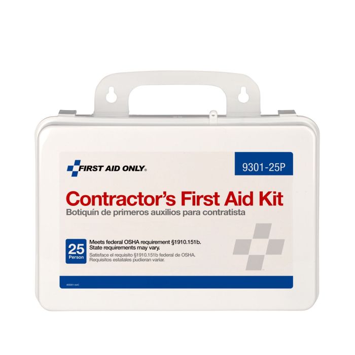 First Aid Only 9301-25P 25 Person Contractor First Aid Kit, Plastic Case