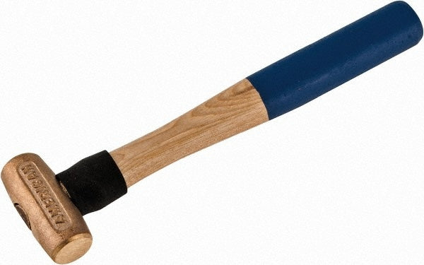 American Hammer AM1BZWG Non-Marring Hammer, 1 lb, 1-1/8" Face Dia, Bronze Head