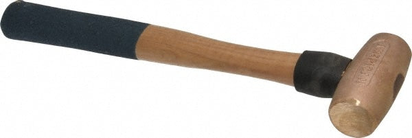 American Hammer AM2BZWG Non-Marring Hammer, 2 lb, 1-3/8" Face Dia, Bronze Head
