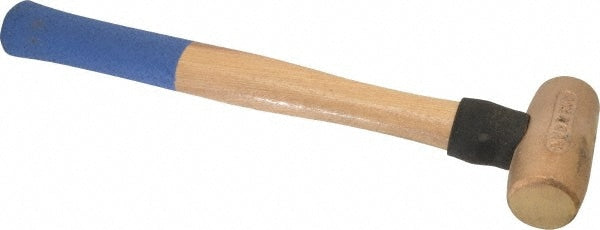 American Hammer AM3BZWG Non-Marring Hammer, 3 lb, 1-1/2" Face Dia, Bronze Head