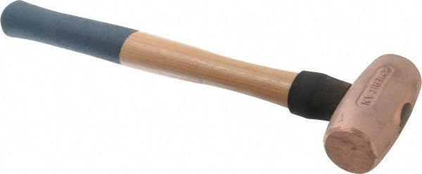 American Hammer AM4CUWG Dead Blow Hammer, 4 lb Head, 1-5/8" Face Dia, Copper Head