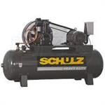 Schulz 932.9344-P P10120HW40X-3, 10 HP, 40CFM@175 PSI, Two Stage, Horizontal Tank, Air Compressor