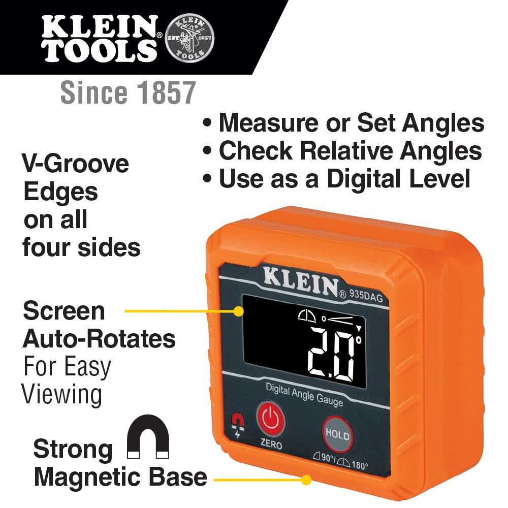 Klein Tools 935DAG Digital Angle Gauge and Level