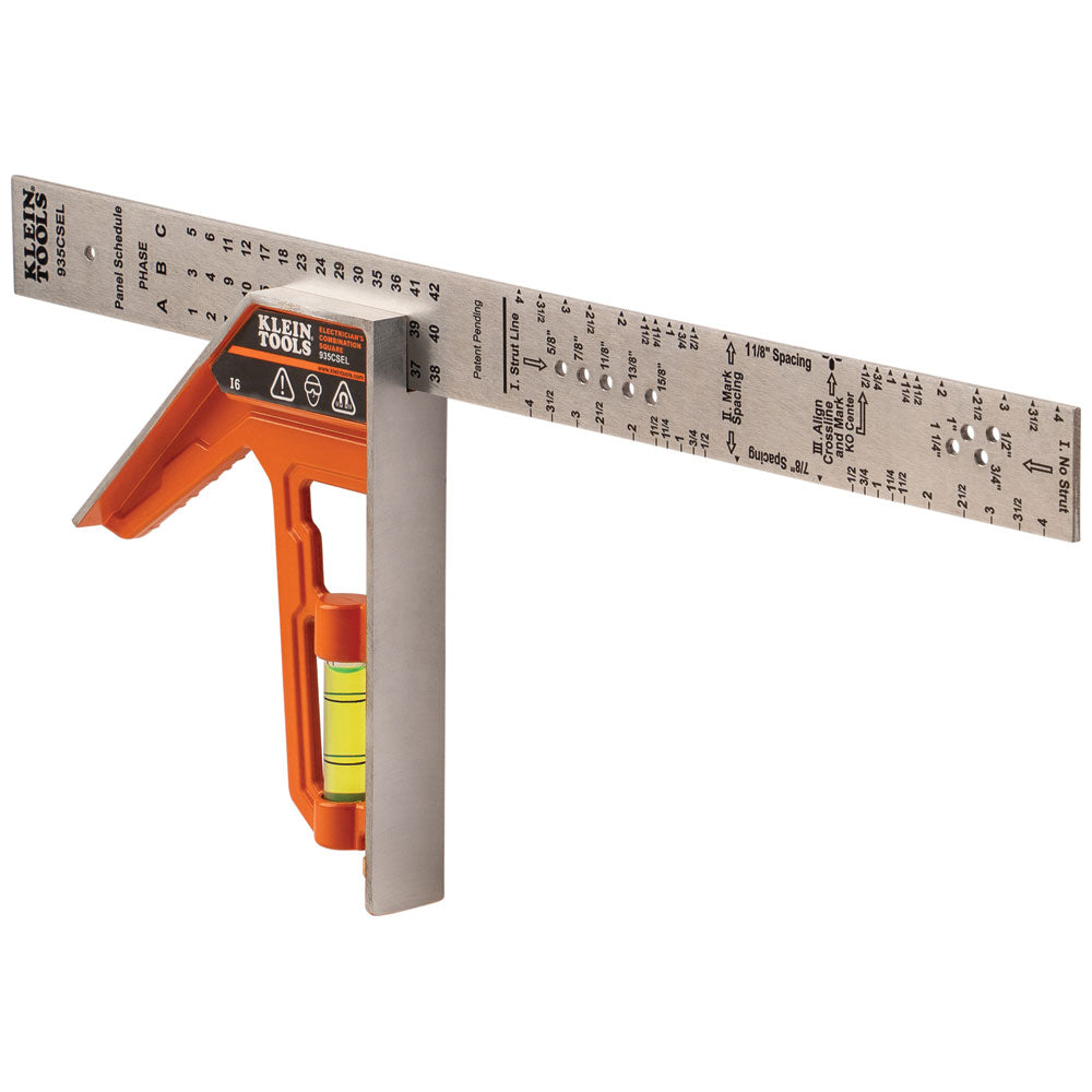 Klein Tools 935CSEL Electrician's Combination Square, 12-Inch