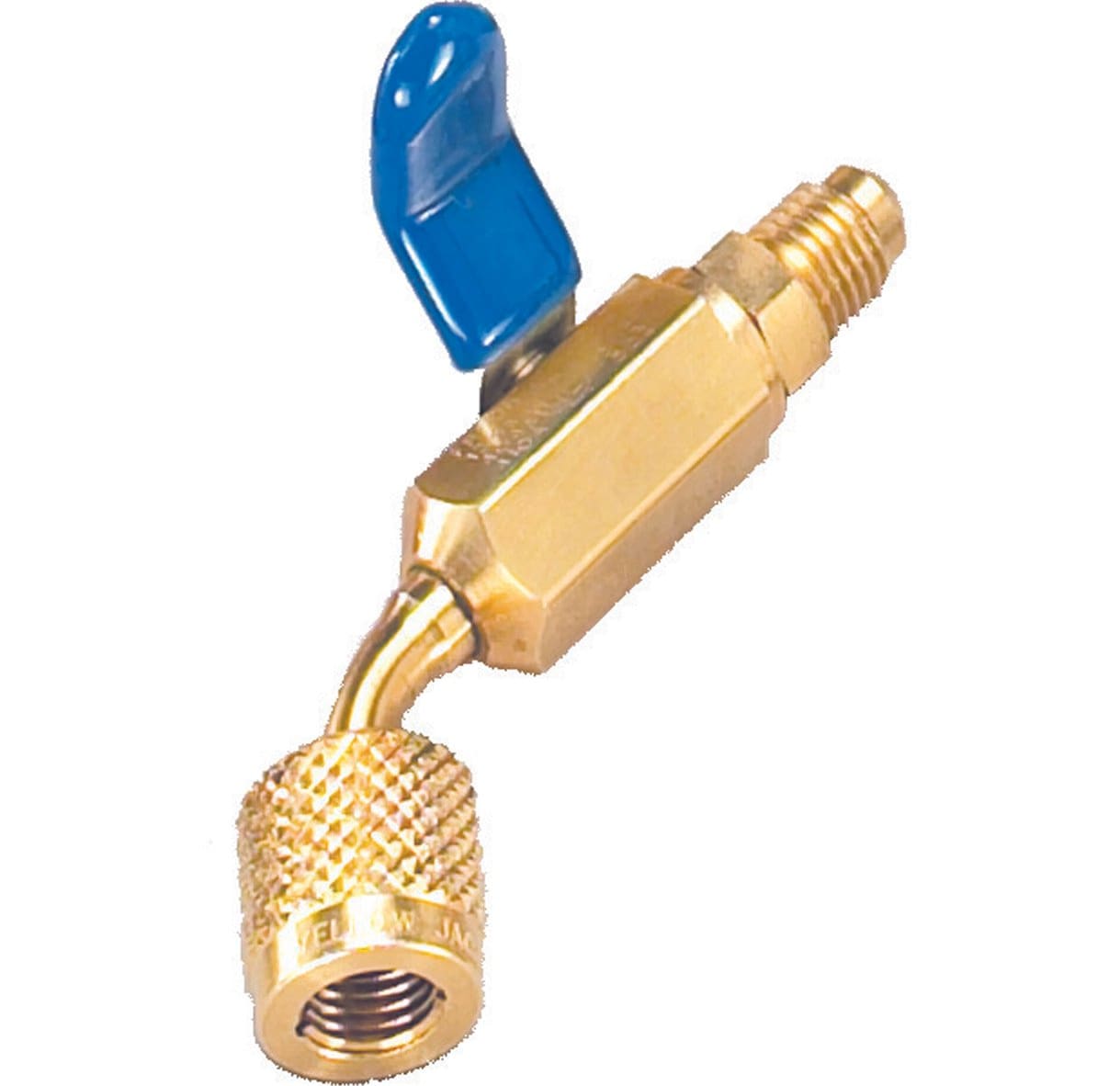 Yellow Jacket 93825 5/16" Compact ball valve for 5/16" Female flare x 1/4" Male flare 45Â°