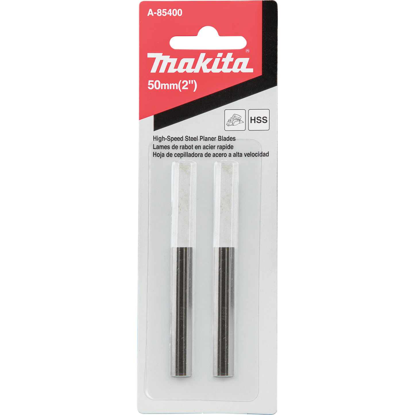 Makita A-85400 2" Planer Blade, Double Edged High Speed Steel, 2/pk