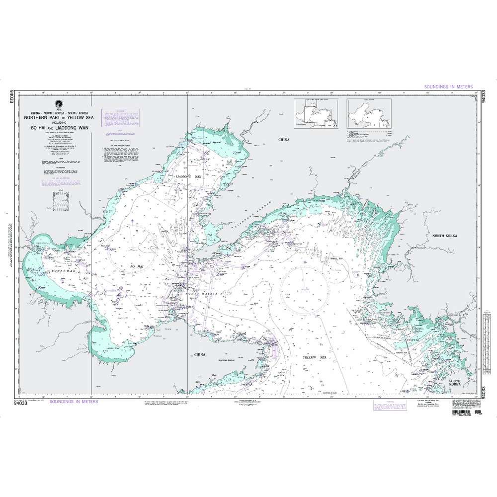 Paradise Clay NGA_94033 NGA Chart Northern Part of Yellow Sea Including Bo Hai and Liaodong Wan