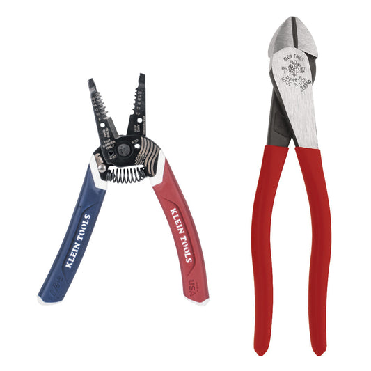 Klein Tools 94156 American Legacy Diagonal Plier and Klein-Kurve® Wire Stripper / Cutter