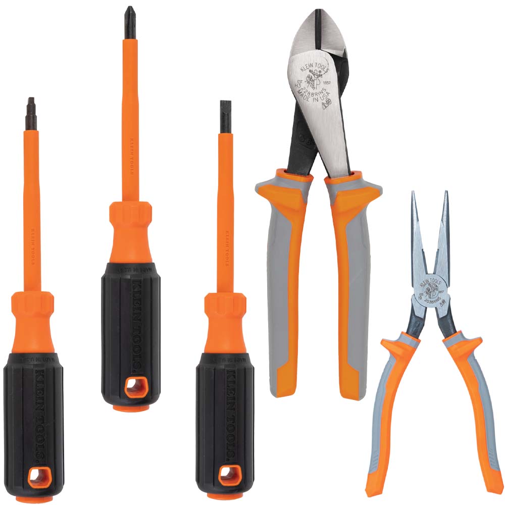 Klein Tools 9419R 1000V Insulated Tool Set, 5-Piece