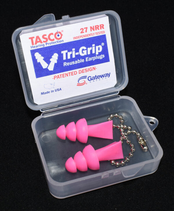 Gateway Safety 942301 Tri-Grip JR Reusable Earplugs - Junior Size, 27 NRR, Small Ear Canal Fit
