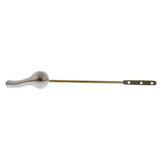 Jones Stephens T0107BN Brushed Nickel Tank Trip Lever with 8" Brass Arm, Metal Spud and Nut